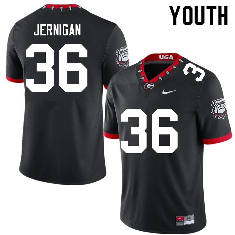 Youth #36 Randon Jernigan Georgia Bulldogs College Football Jerseys Sale-100th Anniversary
